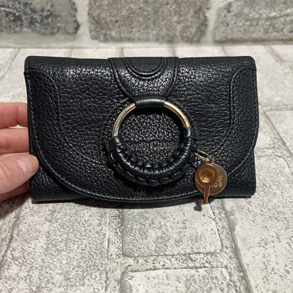 SEE BY CHLOE Trifold Wallet black Bohemian